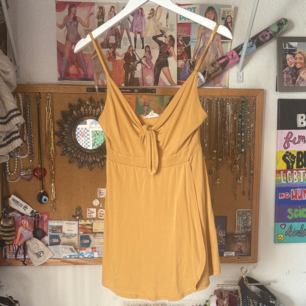 La Hearts Mustard Romper